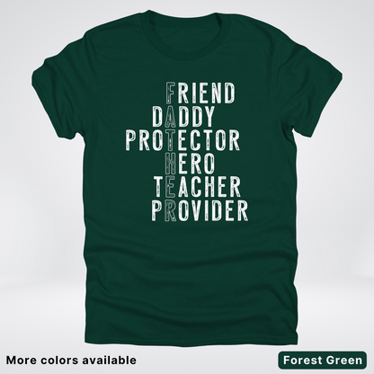 Father Crossword - White Design – Father’s Day T-Shirt