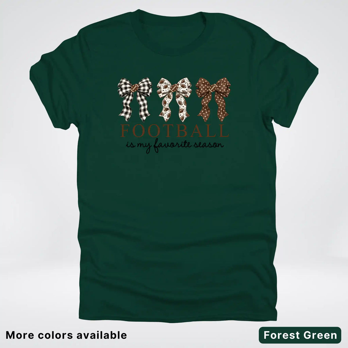 Football Is My Favorite Season – Game Day Bow T-Shirt