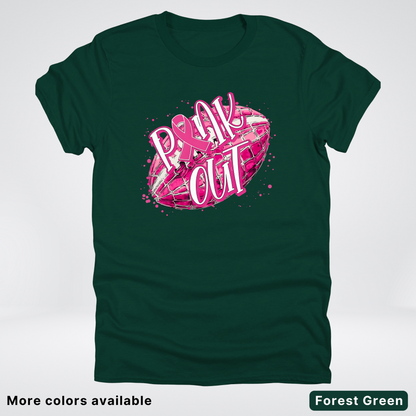 Pink Out Football Splatter - T-Shirt