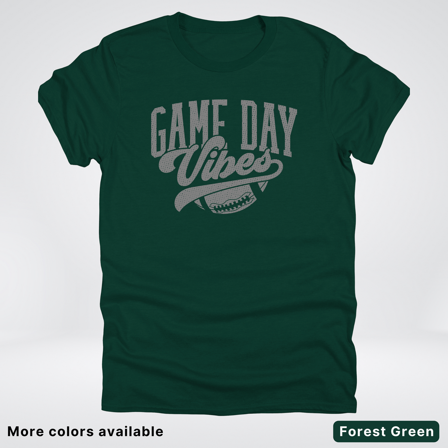 Game Day Vibes - Gray Design - Football T-Shirt