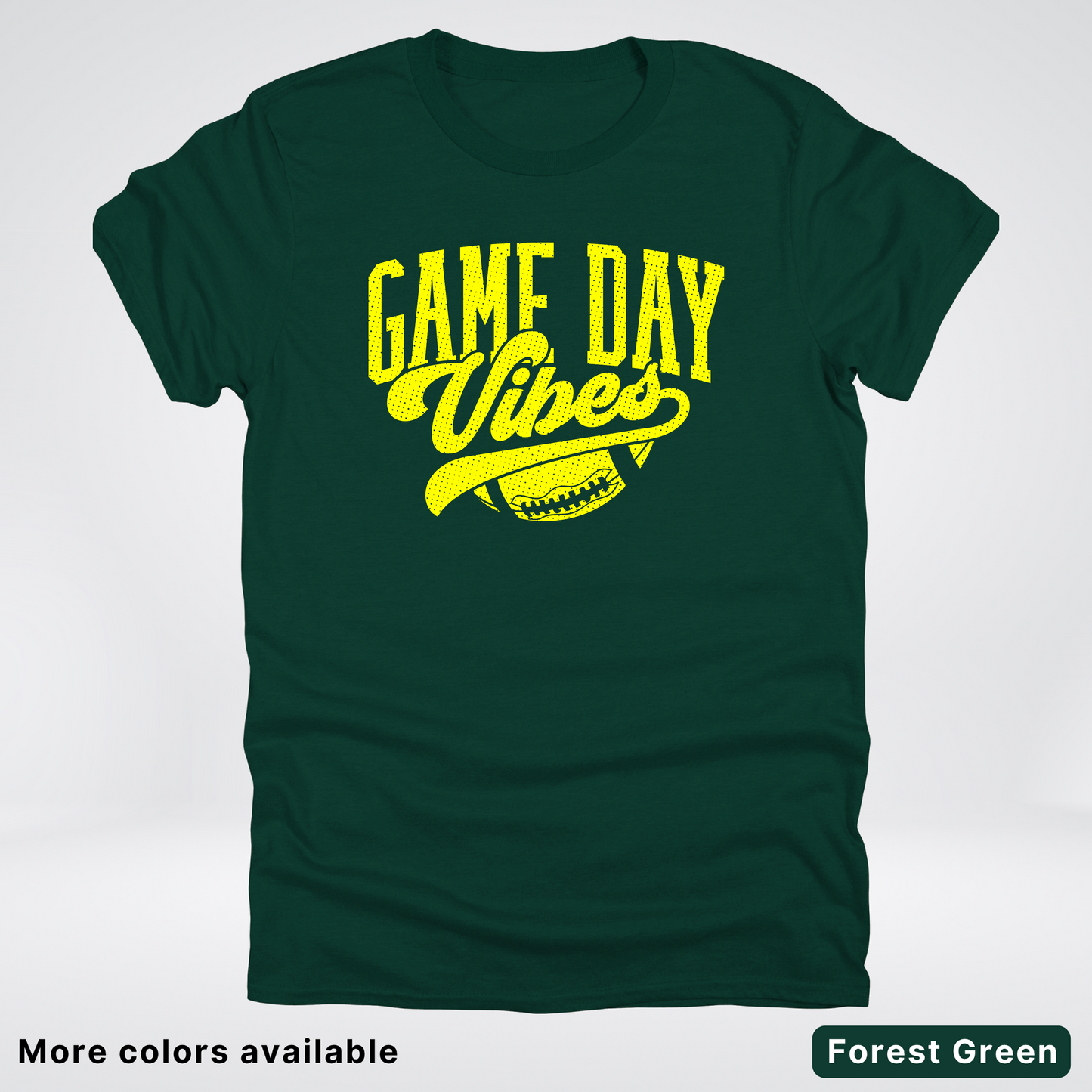 Game Day Vibes - Yellow Design - Football T-Shirt