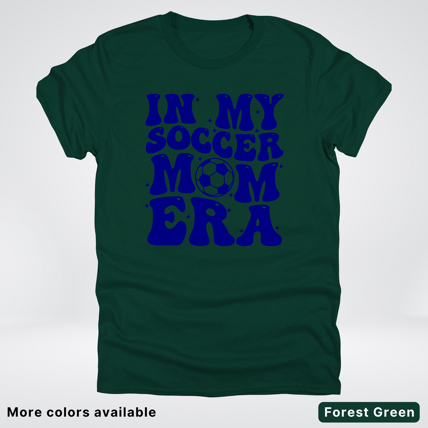 In My Soccer Mom Era – Navy Design - T-Shirt