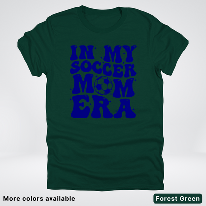 In My Soccer Mom Era – Navy Design - T-Shirt