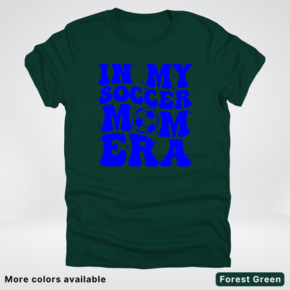 In My Soccer Mom Era – Blue Design - T-Shirt