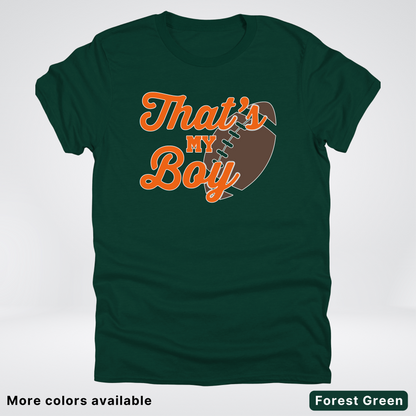 That's My Boy - Orange Design - Football - T-Shirt