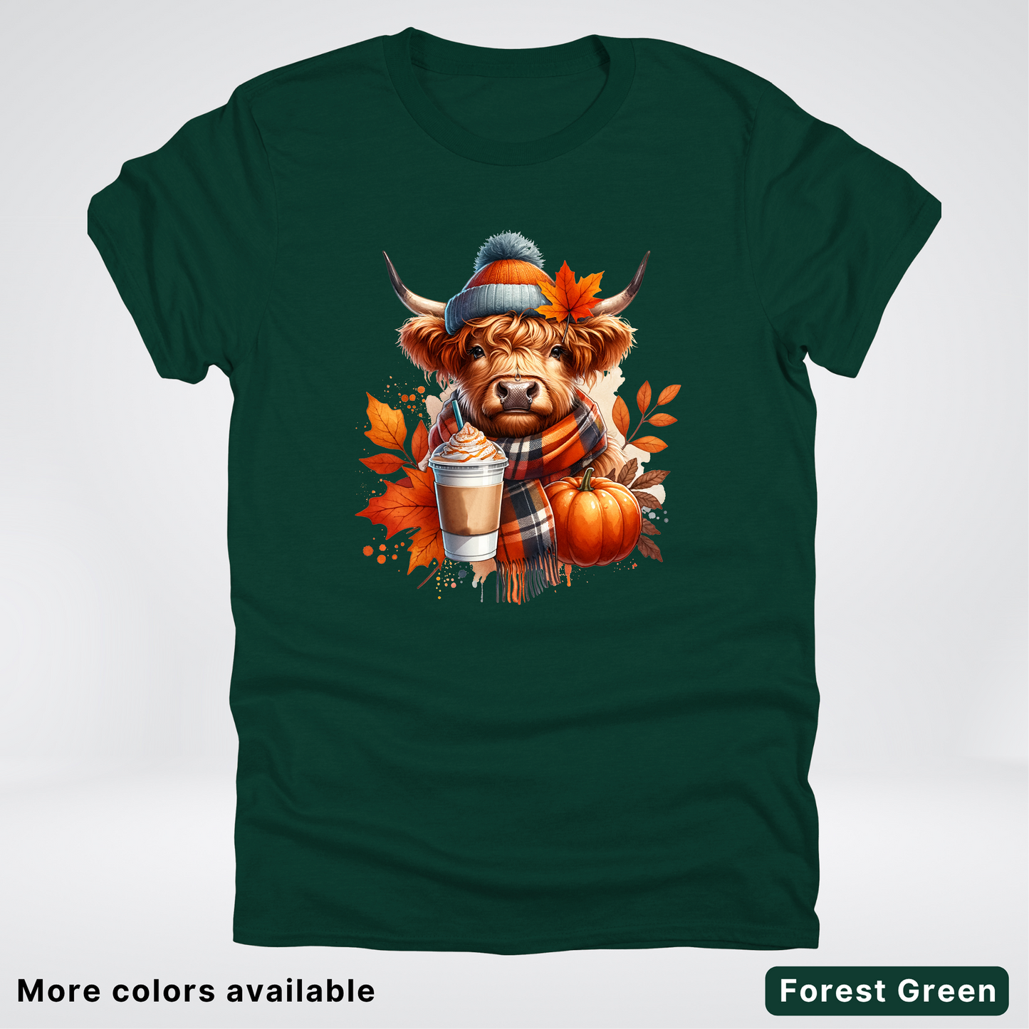 Fall Cow Cold Brew Coffee Pumpkin - T-Shirt