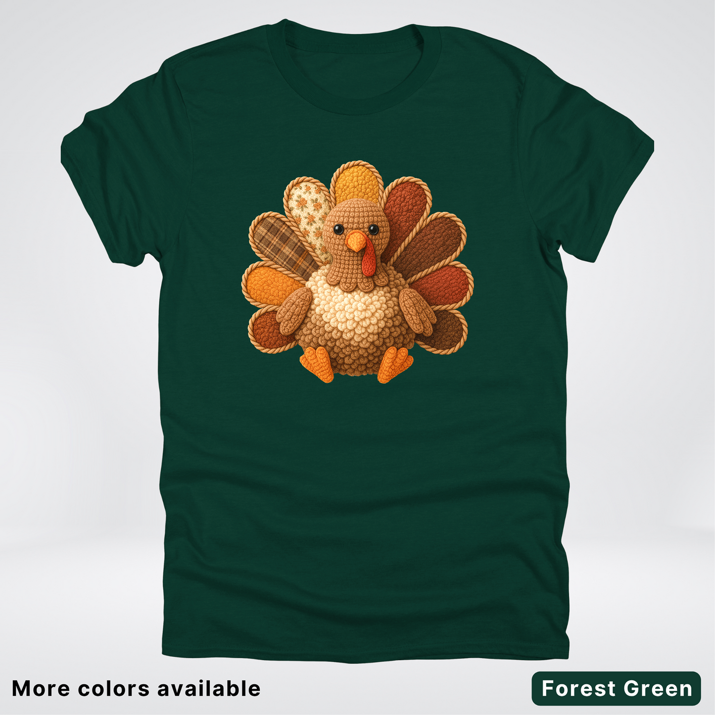 Turkey Crochet Thanksgiving Fall - T-Shirts