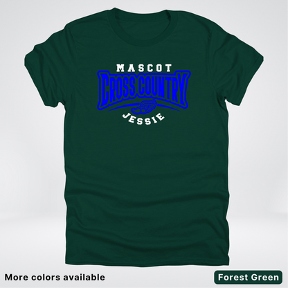 Custom Mascot & Name – Blue Design – Cross Country 05 - T-Shirt