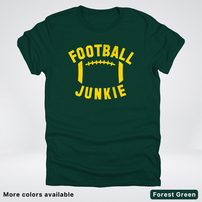 Football Junkie – Gold Design - T-Shirt