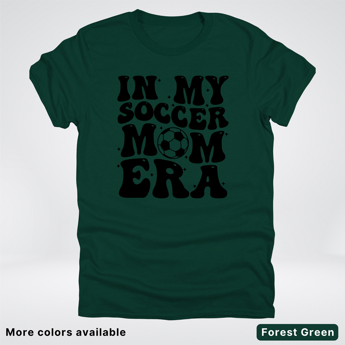 In My Soccer Mom Era – Black Design - T-Shirt