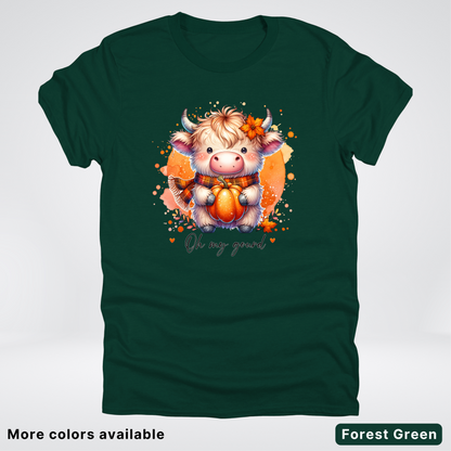 Oh My Gourd Small Cow Calf Pumpkin - T-Shirt