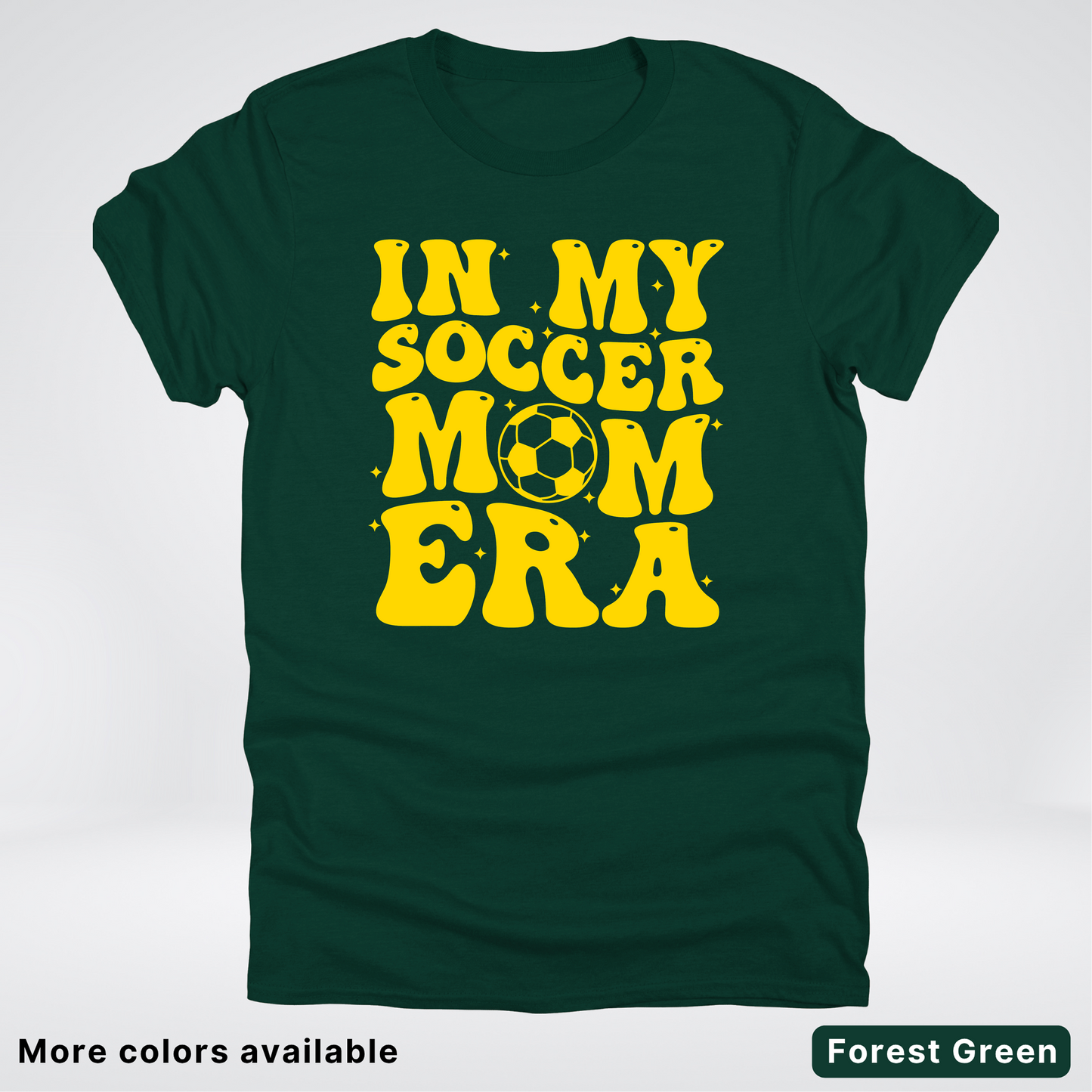 In My Soccer Mom Era – Gold Design - T-Shirt