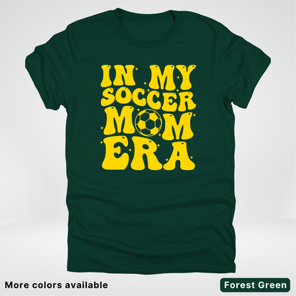 In My Soccer Mom Era – Gold Design - T-Shirt
