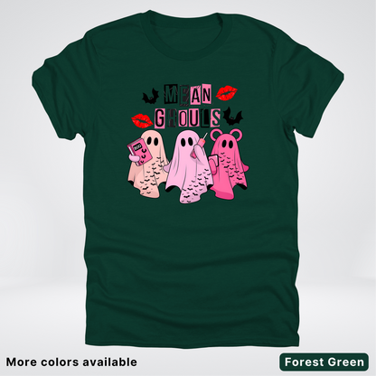 Mean Ghouls Pink Ghosts - T-Shirt