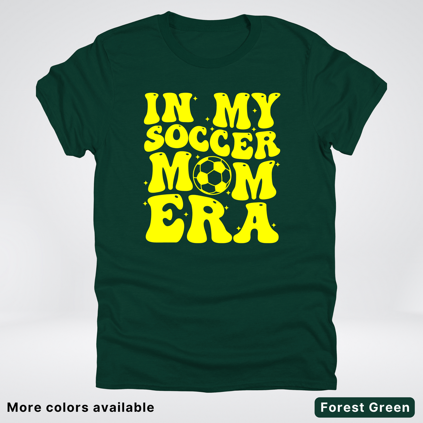 In My Soccer Mom Era – Yellow Design - T-Shirt