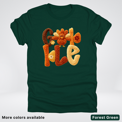Gobble Crochet Turkey - T-Shirts