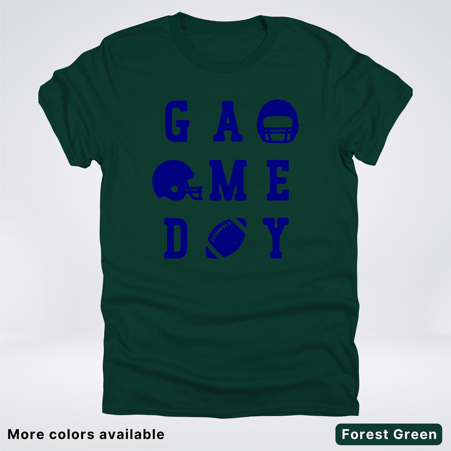 Game Day Football 3 x 3 - Navy Design - T-Shirt