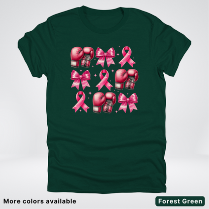 Boxing Coquette Pink Ribbon Pink Out - T-Shirt