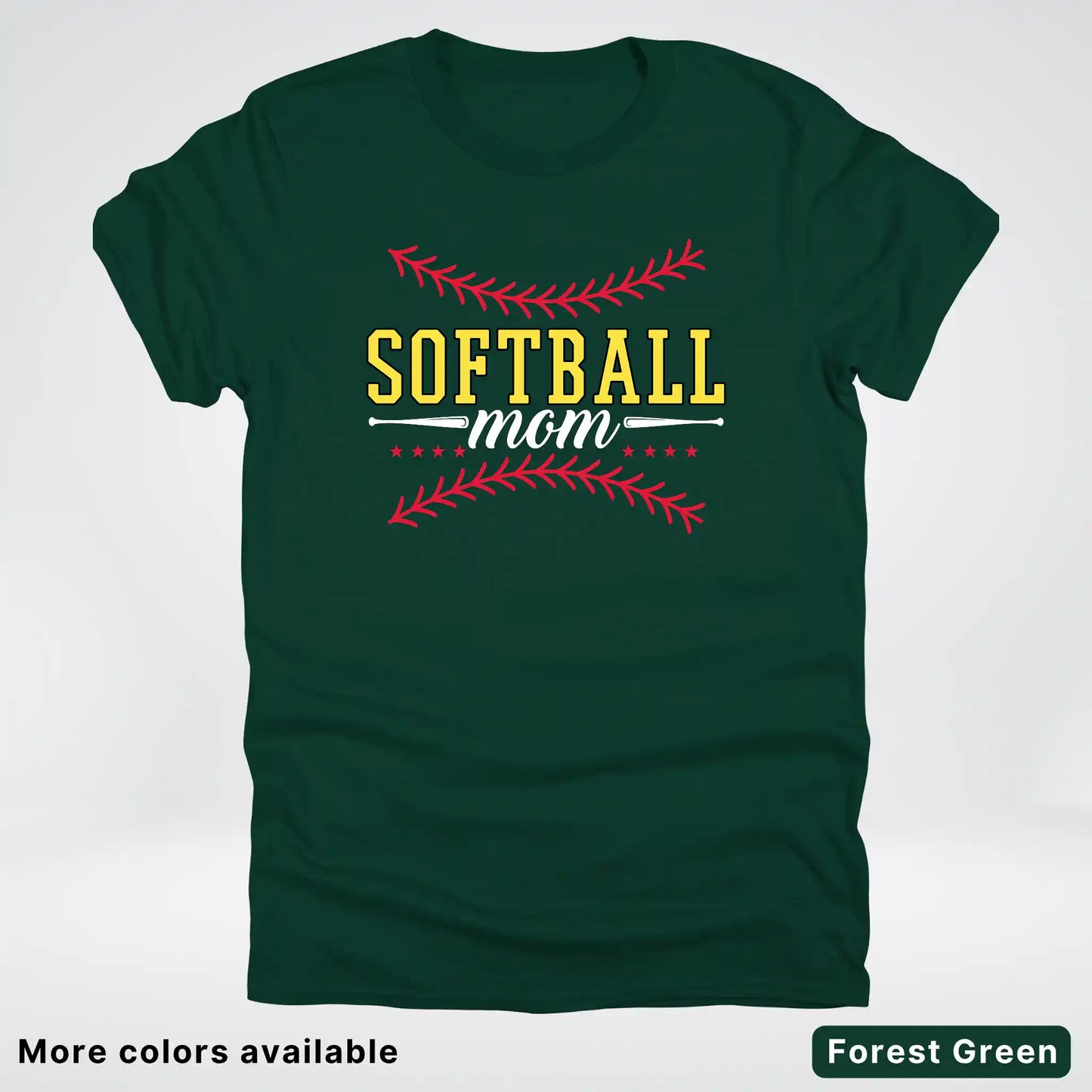 Softball Mom - White Design - T-Shirt