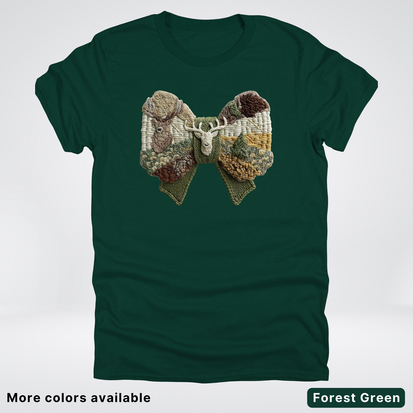 Rocking Horse Holiday Bow – Hook Yard Faux Look - T-Shirt