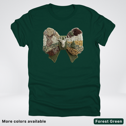 Rocking Horse Holiday Bow – Hook Yard Faux Look - T-Shirt