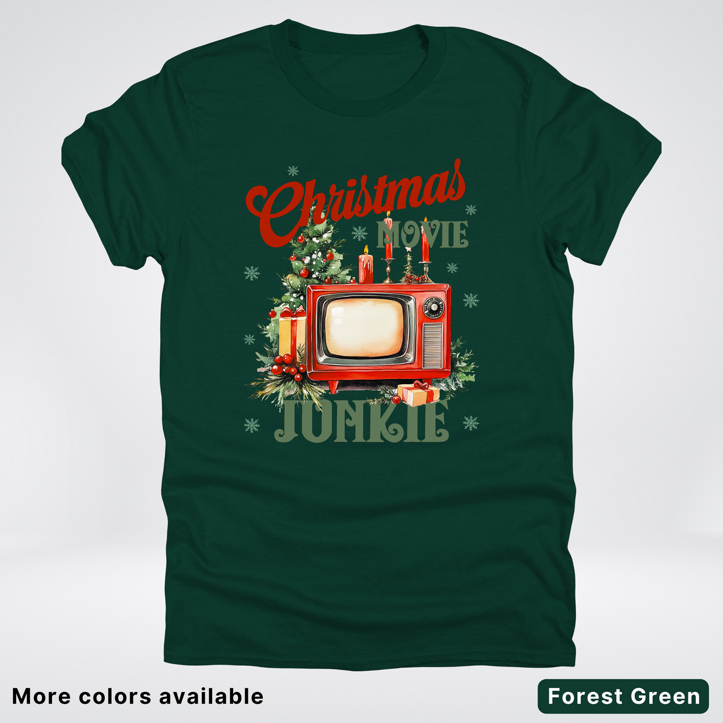 Vintage Christmas Movie Lover - T-Shirt