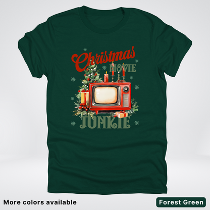 Vintage Christmas Movie Lover - T-Shirt
