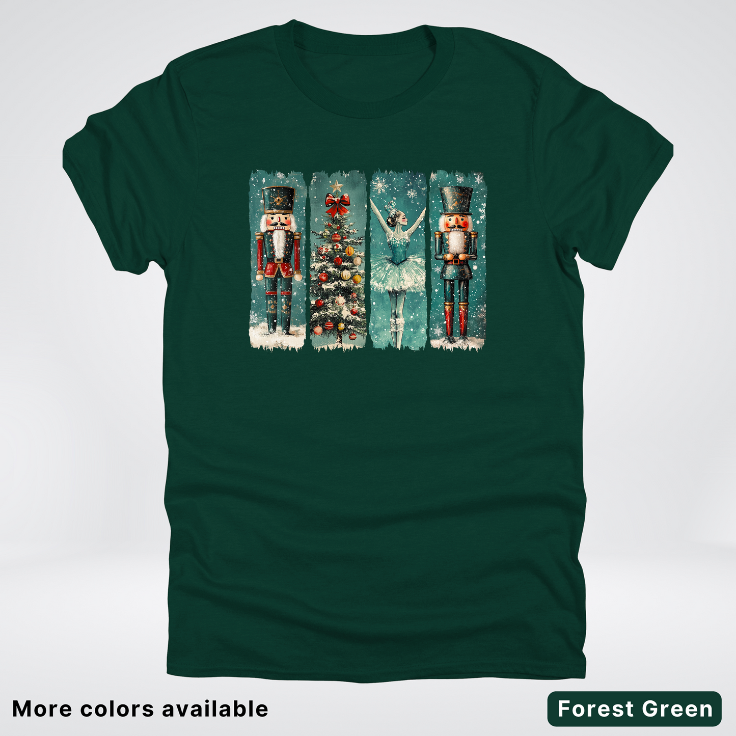 Vintage Nutcracker Ballet Panel - T-Shirt