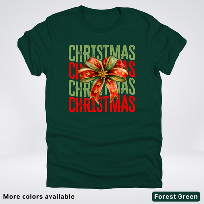 Christmas Star Bow - T-Shirt