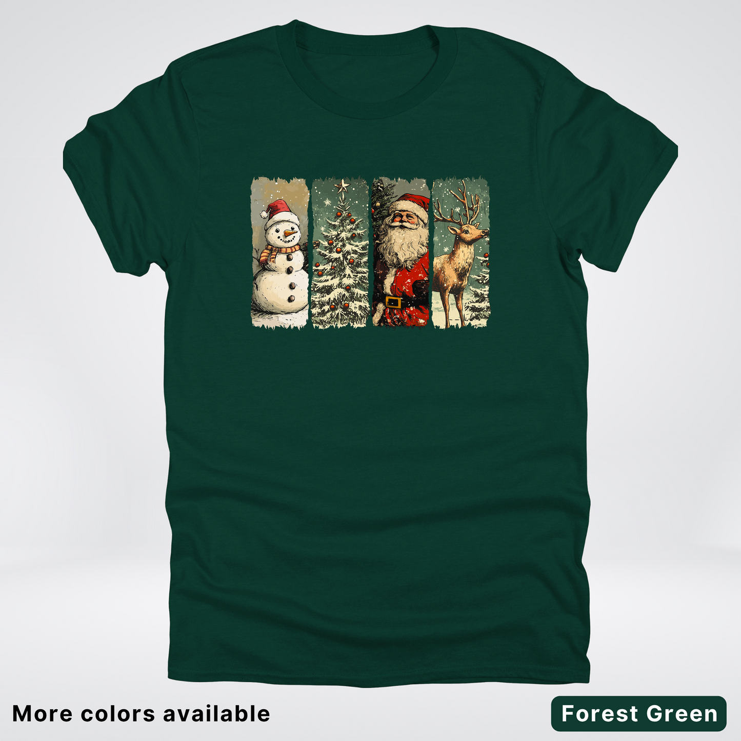 Classic Christmas Strip Art - T-Shirt