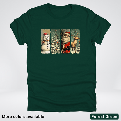 Classic Christmas Strip Art - T-Shirt