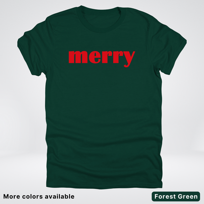 Merry - Red Design - T-Shirt