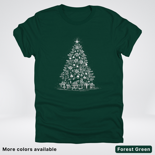 Classic Christmas Tree with Gifts - T-Shirt