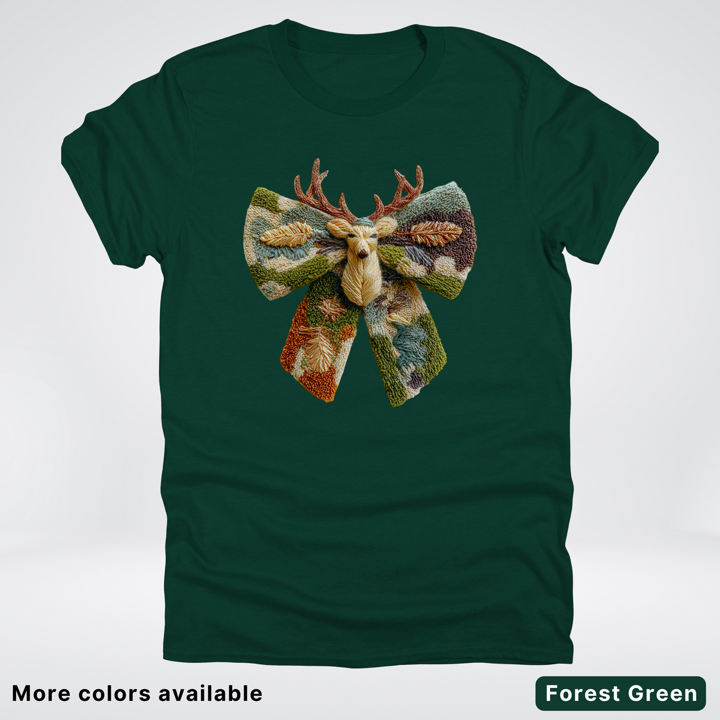 Neutral Woodland Bow Hook Yard Faux - T-Shirt