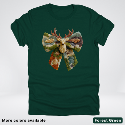 Neutral Woodland Bow Hook Yard Faux - T-Shirt