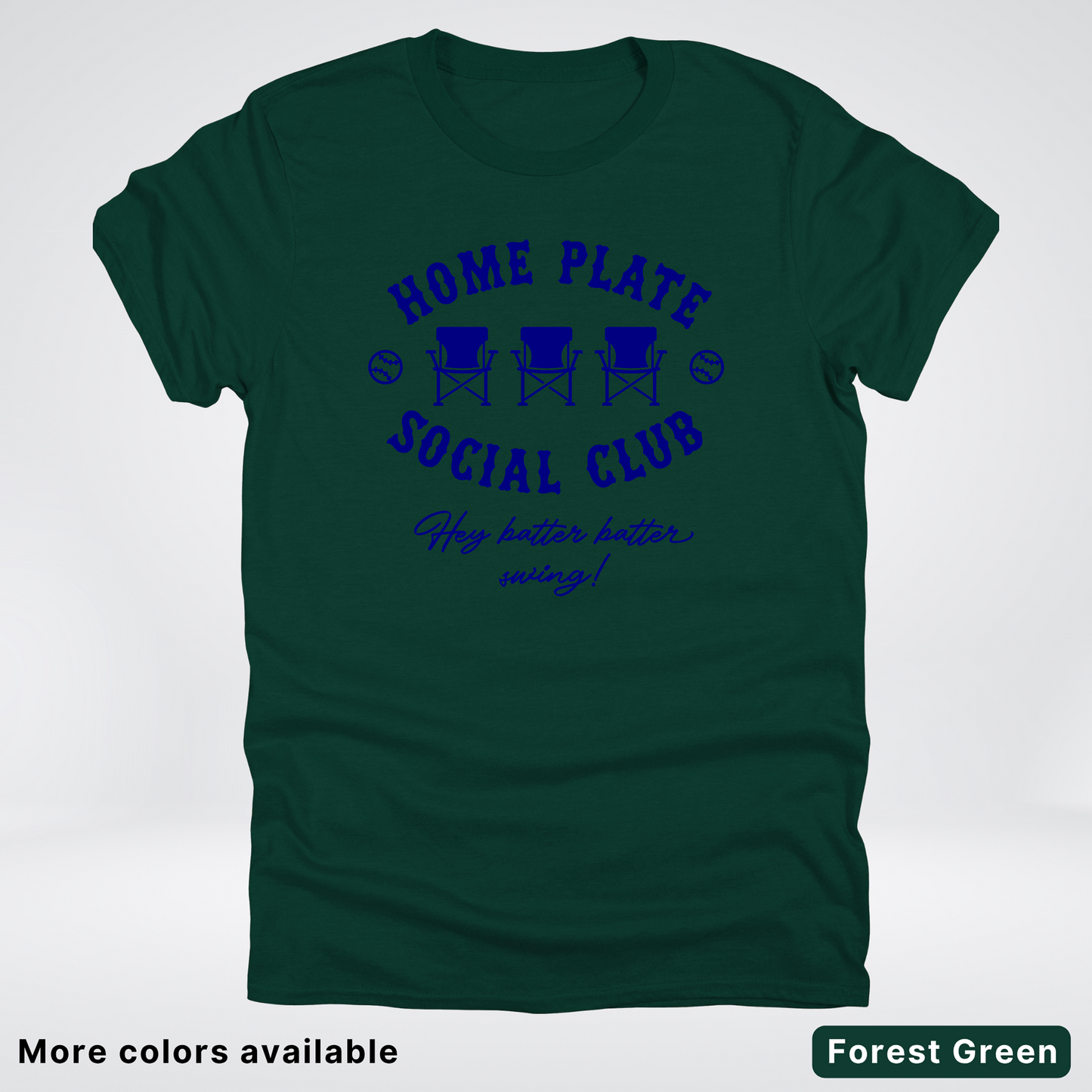 Home Plate Social Club – Navy Design - T-Shirt