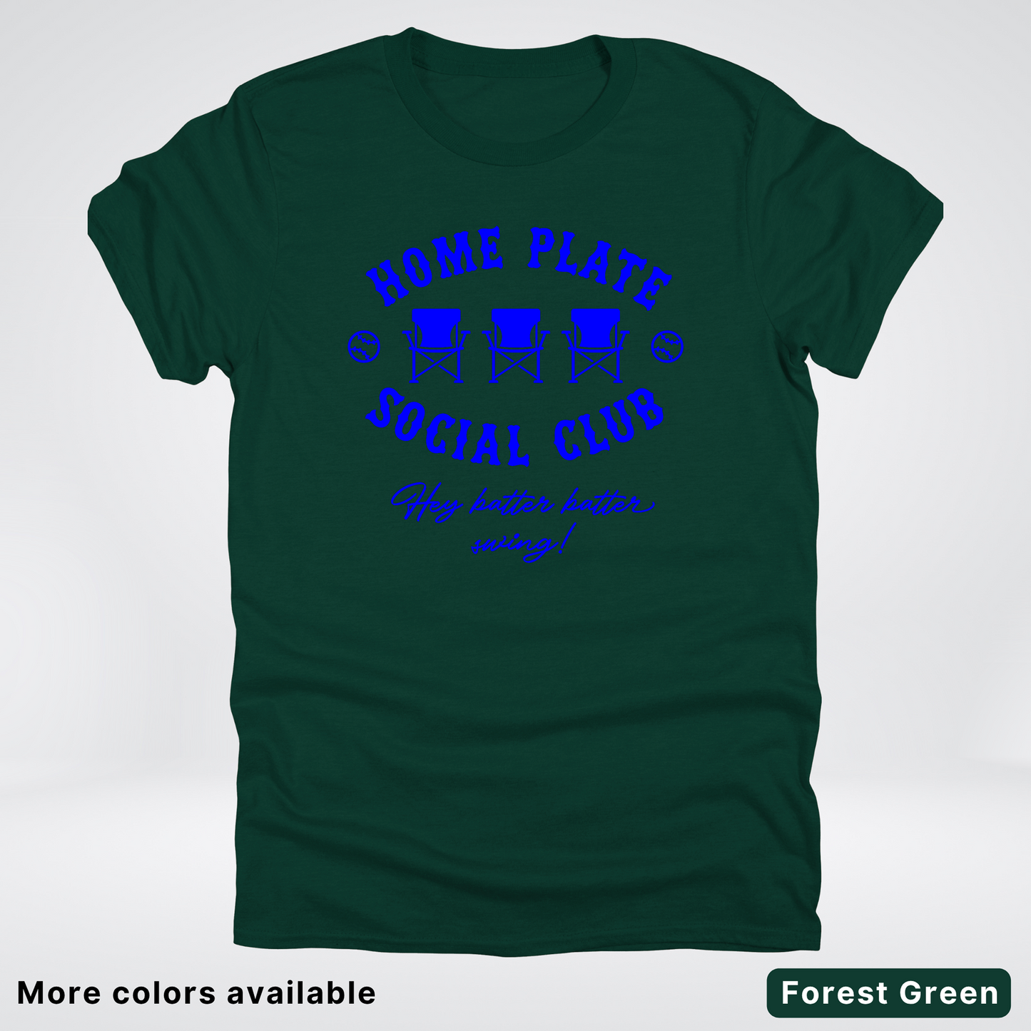 Home Plate Social Club – Blue Design - T-Shirt