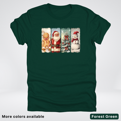 Vintage Christmas Quartet - T-Shirt