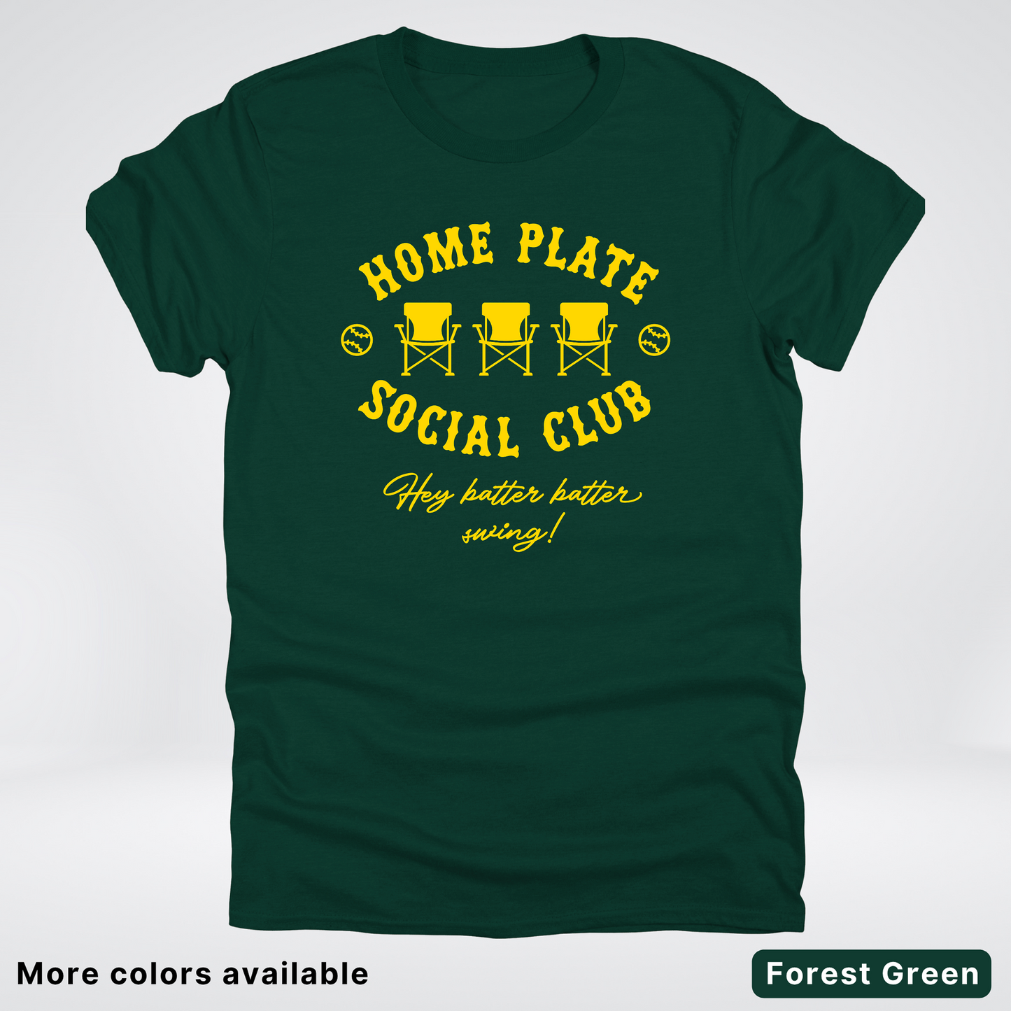 Home Plate Social Club – Gold Design - T-Shirt
