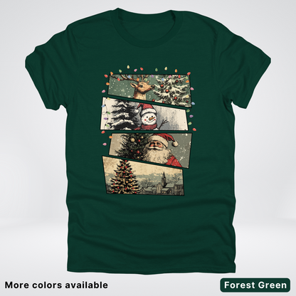 Retro Holiday Collage - T-Shirt