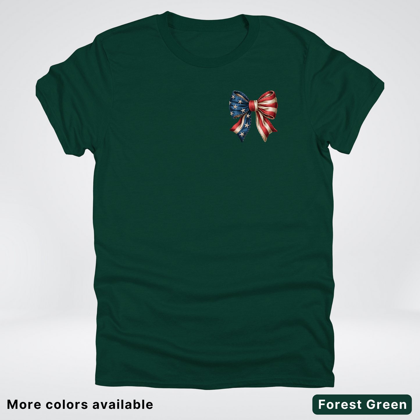 USA Flag Coquette Bow - 4th Of July Design 02 T-Shirt