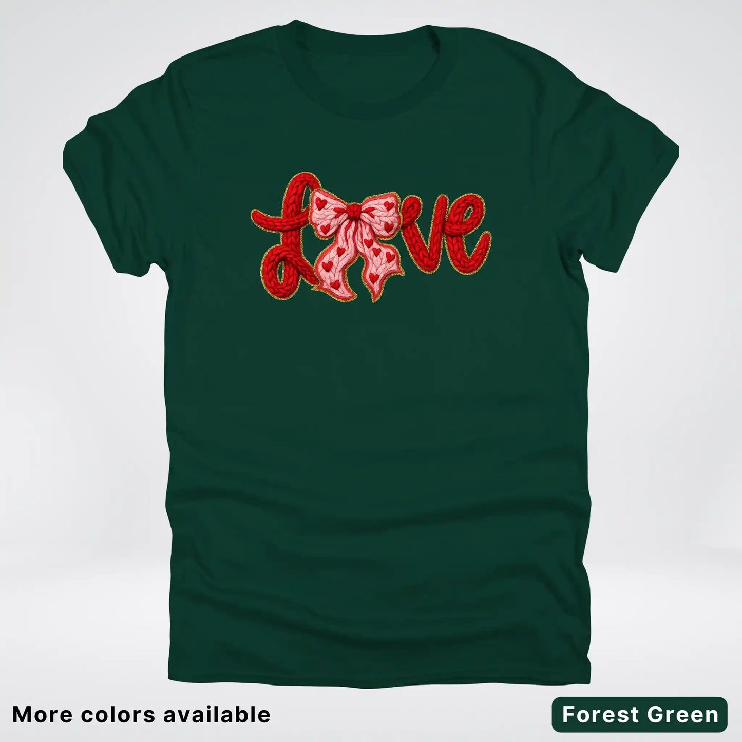 Love Bow Hook Yard Faux - T-Shirt