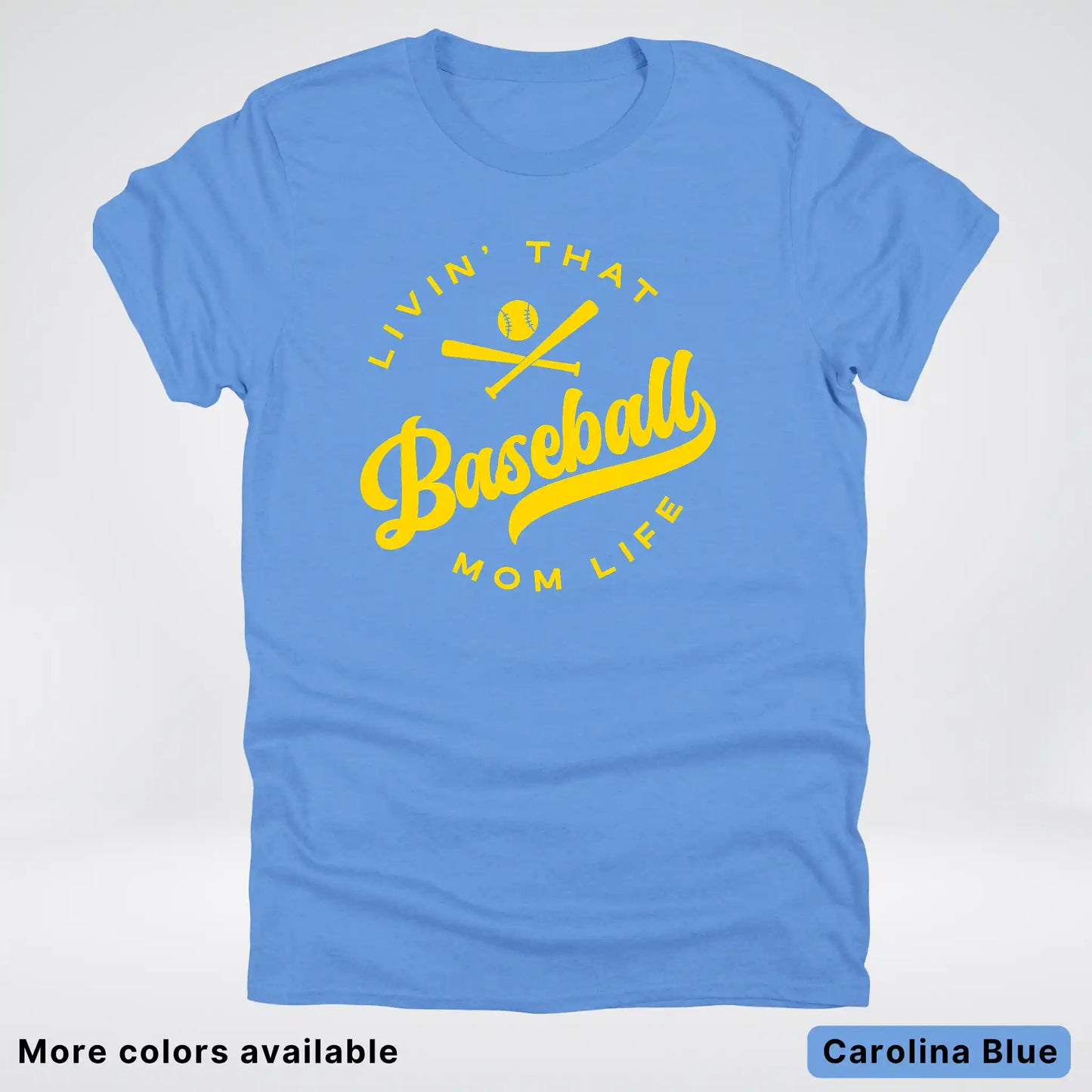 Livin' That Baseball Mom Life - Gold Design - T-Shirt
