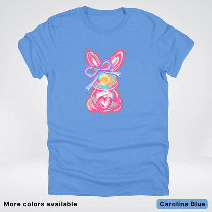Coquette Easter Bunny – Pastel Bow Bunny Spring Graphic - T-Shirt