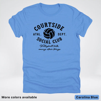 Courtside Social Club – Black Design – Volleyball - T-Shirt