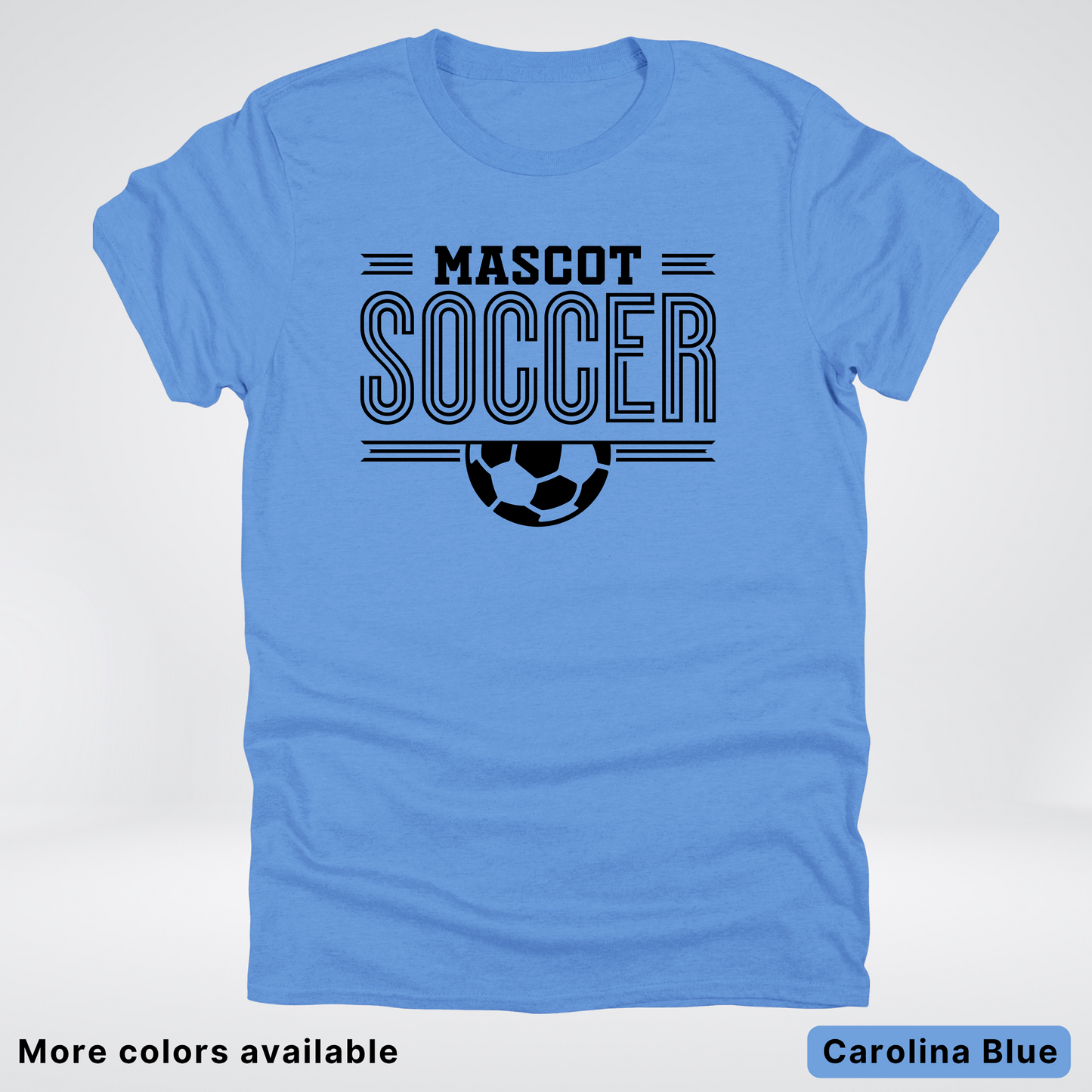 Custom Mascot – Black Design 15 - Soccer T-Shirt