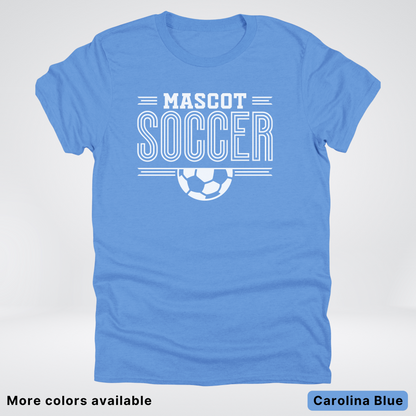 Custom Mascot – White Design 13 - Soccer T-Shirt