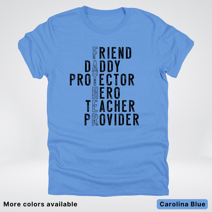 Father Crossword - Black Design – Father’s Day T-Shirt