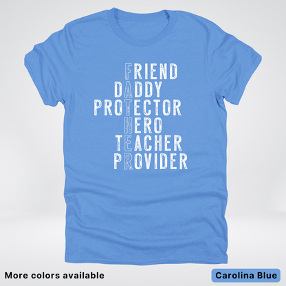 Father Crossword - White Design – Father’s Day T-Shirt
