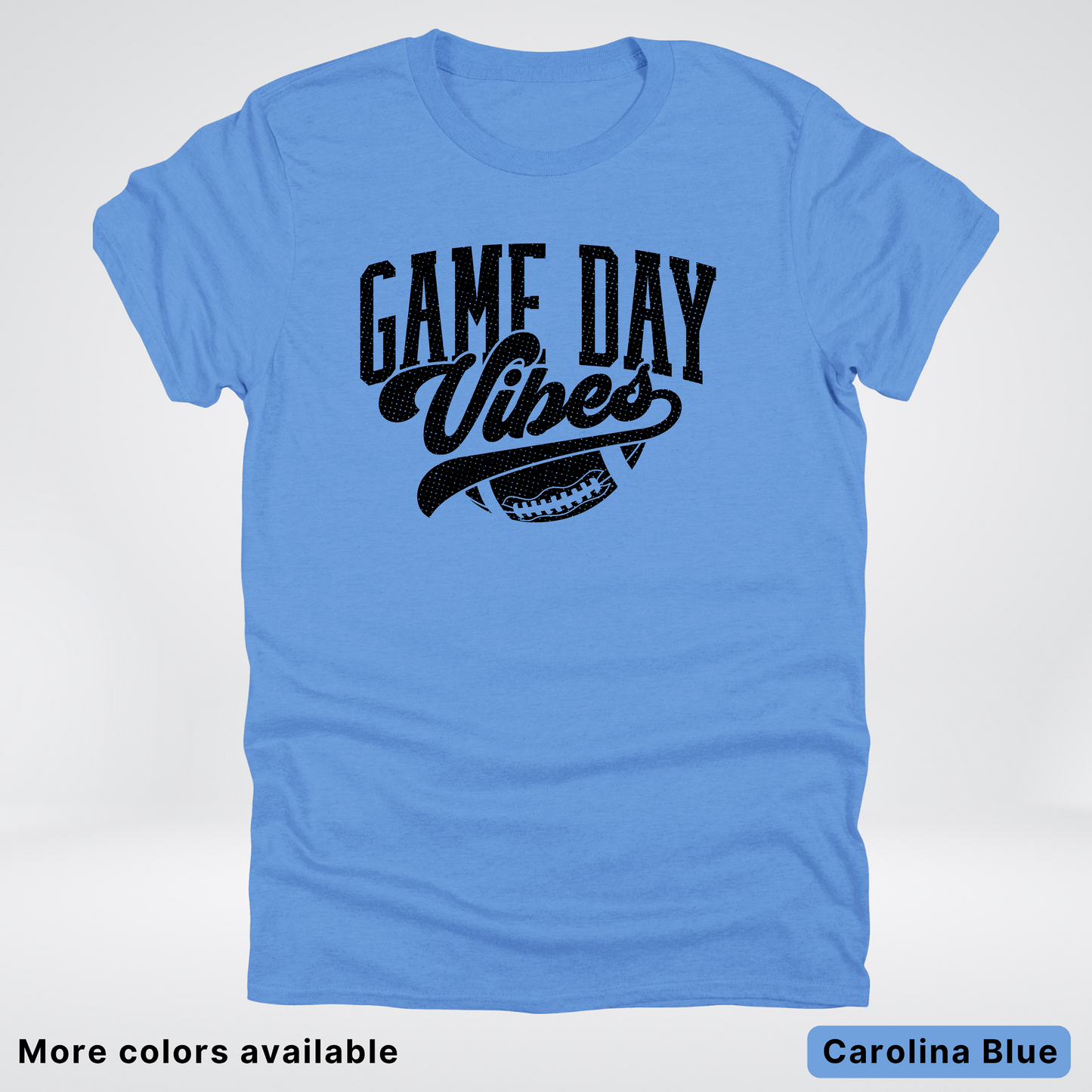 Game Day Vibes - Black Design 2 - Football T-Shirt